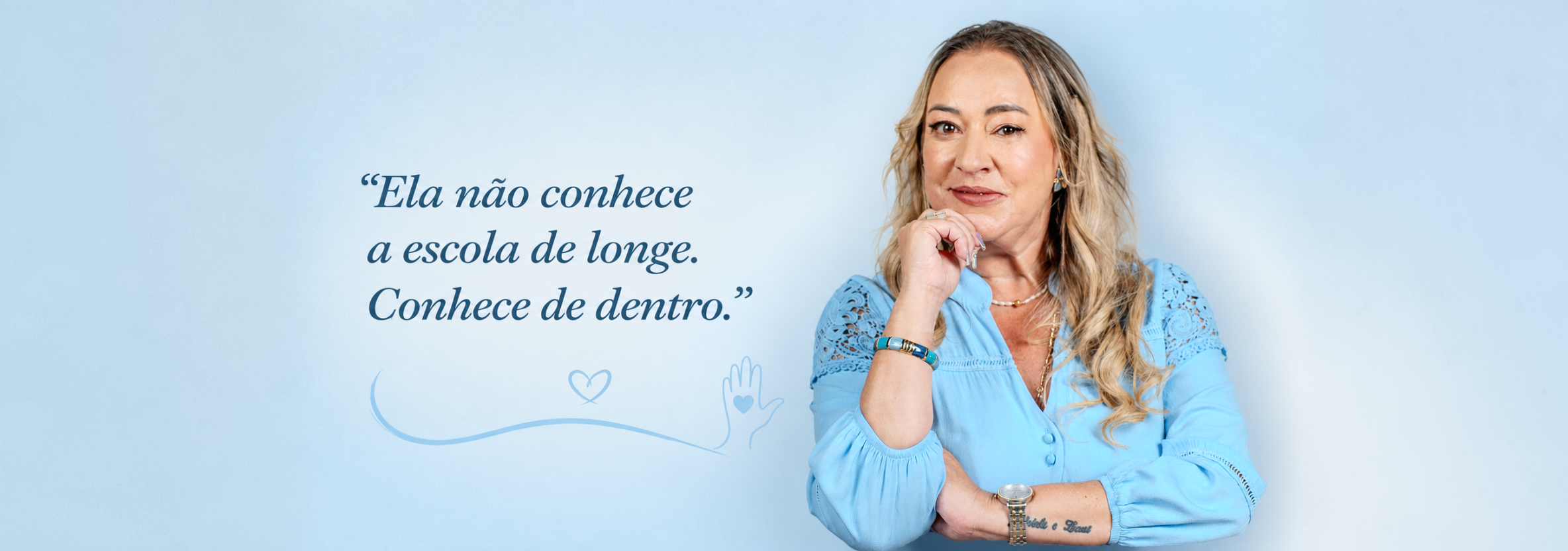 Fernanda Mateus — “Ela não conhece a escola de longe. Conhece de dentro.”